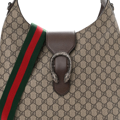 Gucci GG Supreme Monogram Web Medium Dionysus Hobo Brown 8 of 10