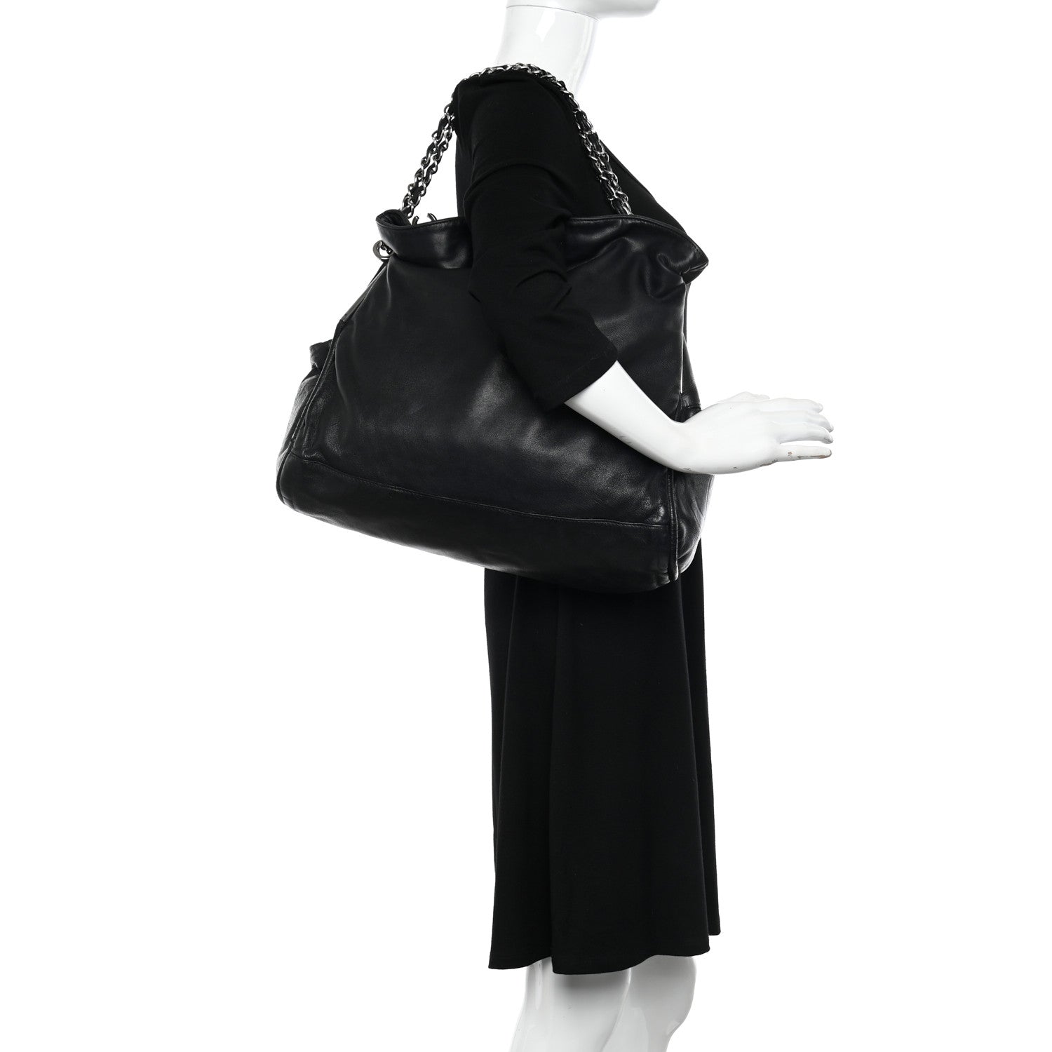 Chanel Lambskin Large Ultimate Soft Tote Black 2 of 12