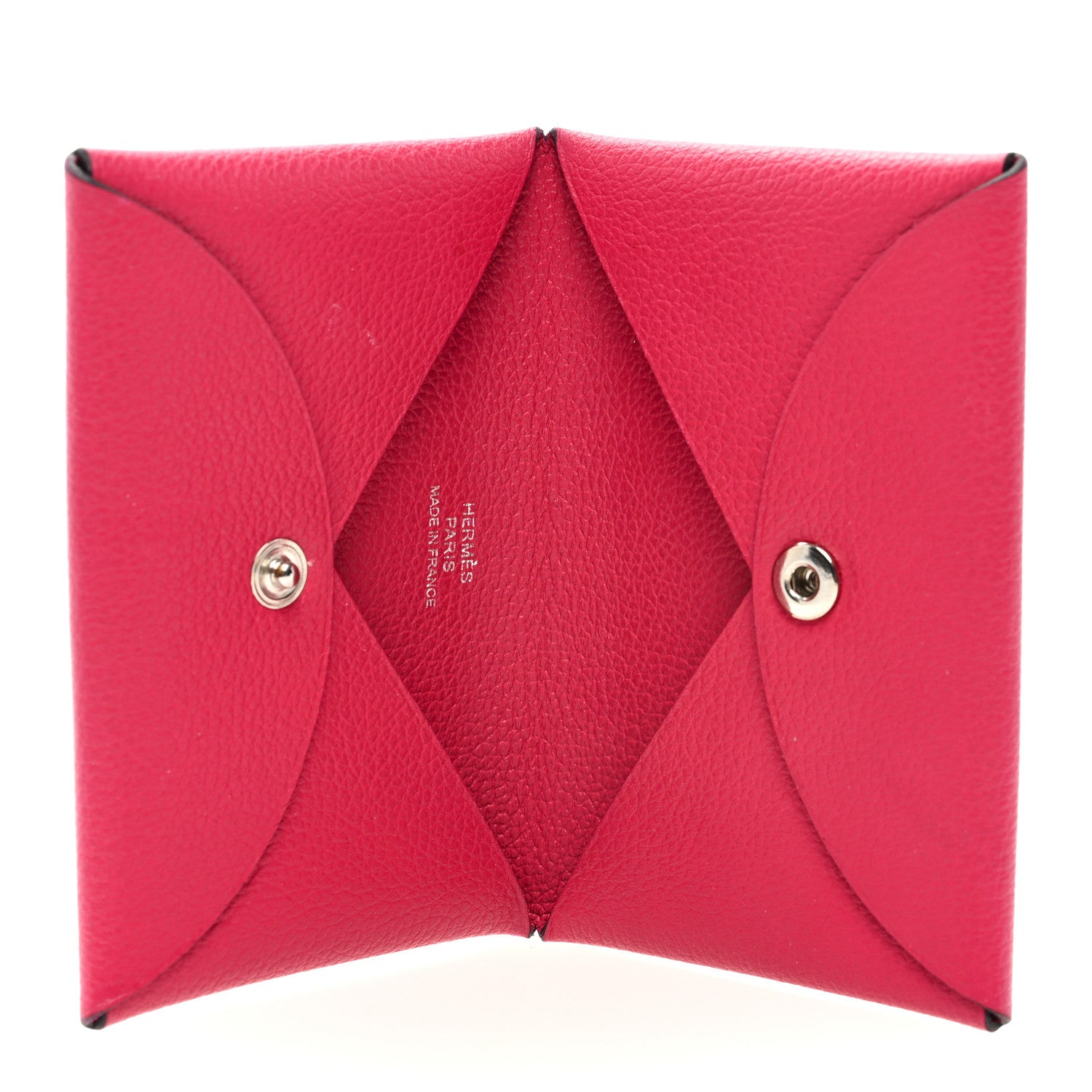 Hermes Chevre Mysore Calvi Card Case Rose Extreme 5 of 6