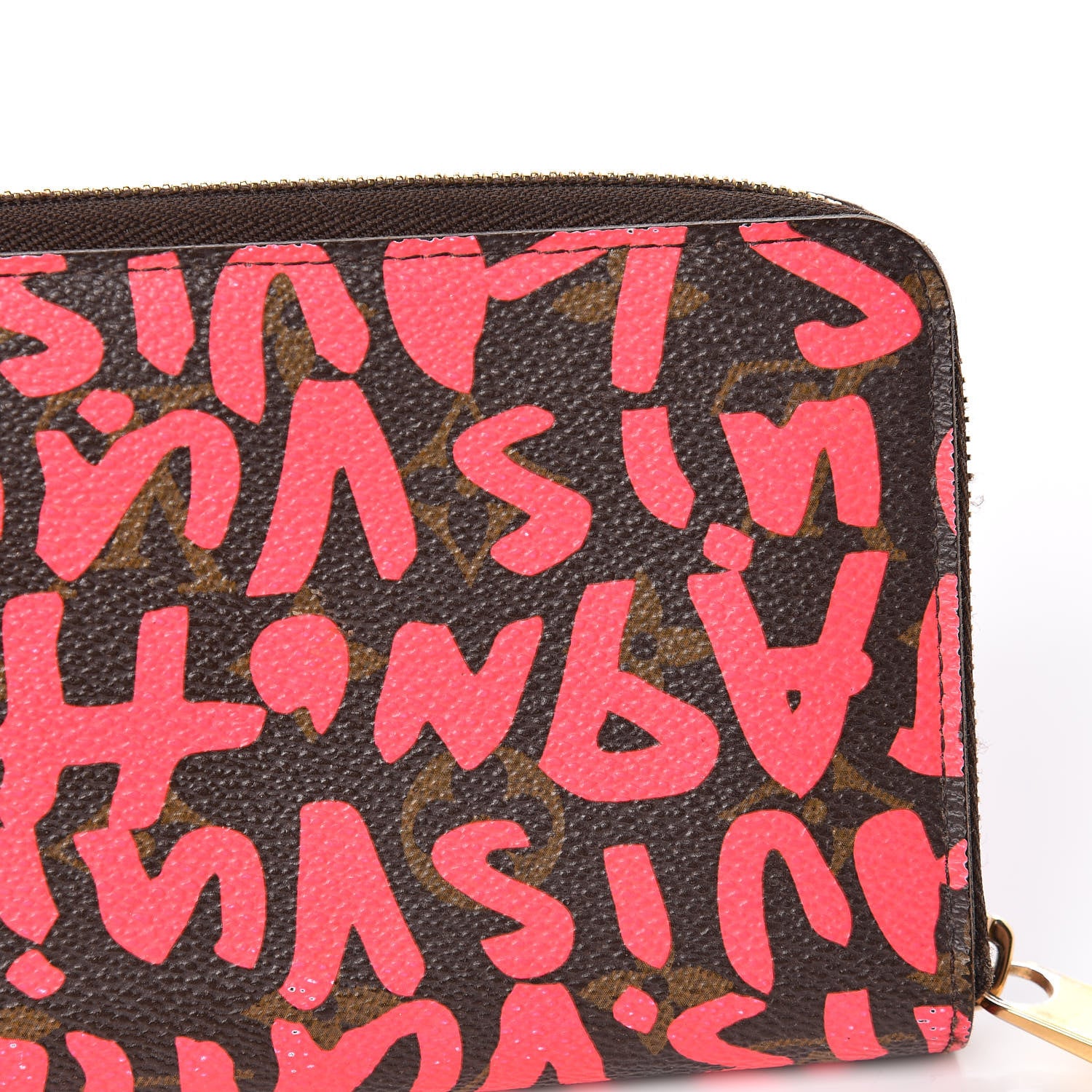 Louis Vuitton Monogram Graffiti Zippy Wallet Fuchsia 9 of 17