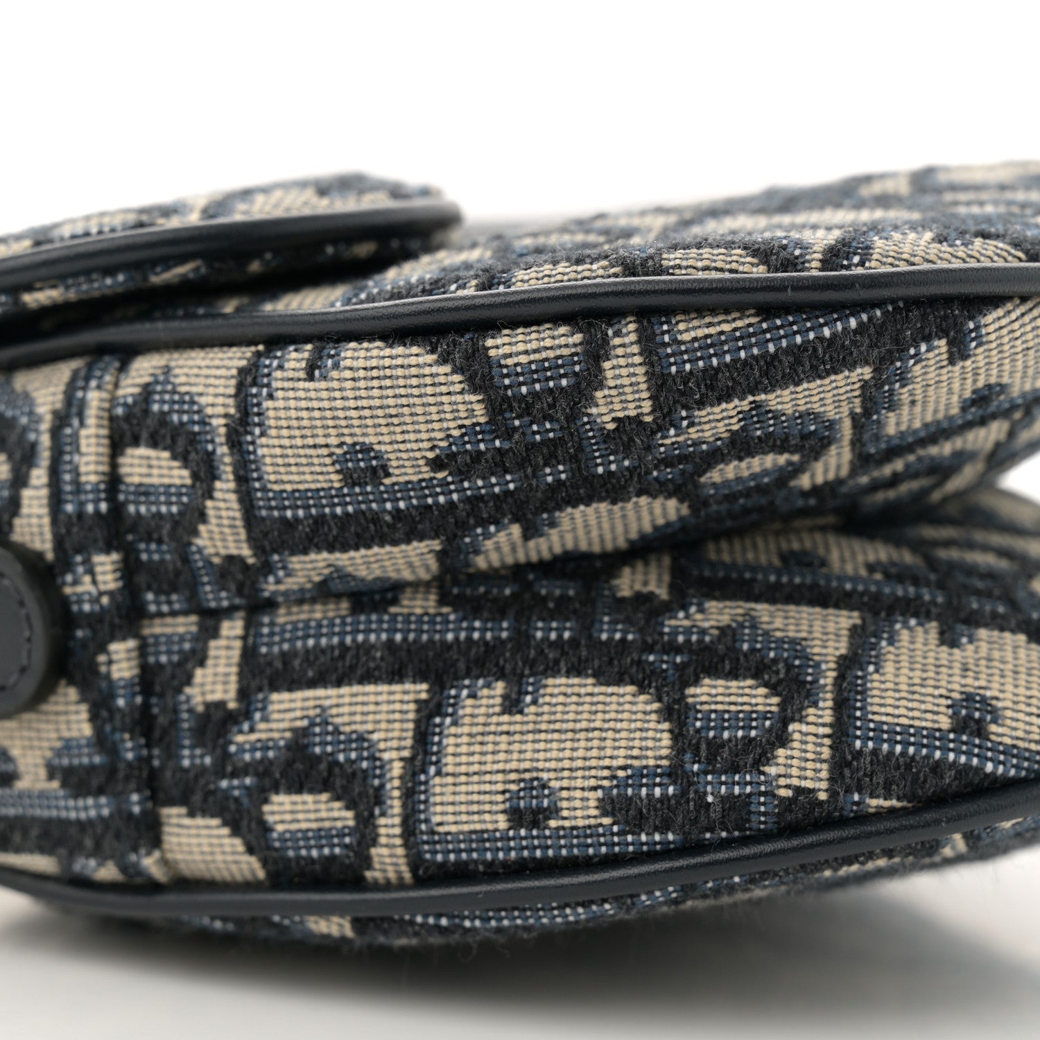 Christian Dior Oblique Mini Saddle Bag Blue 9 of 10