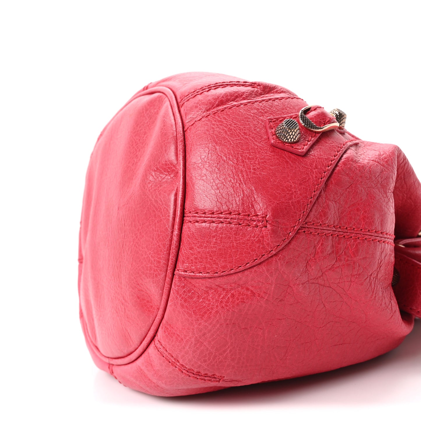 Agneau Giant 12 Rose Gold Hardware Mini Pompon Rose Thulian