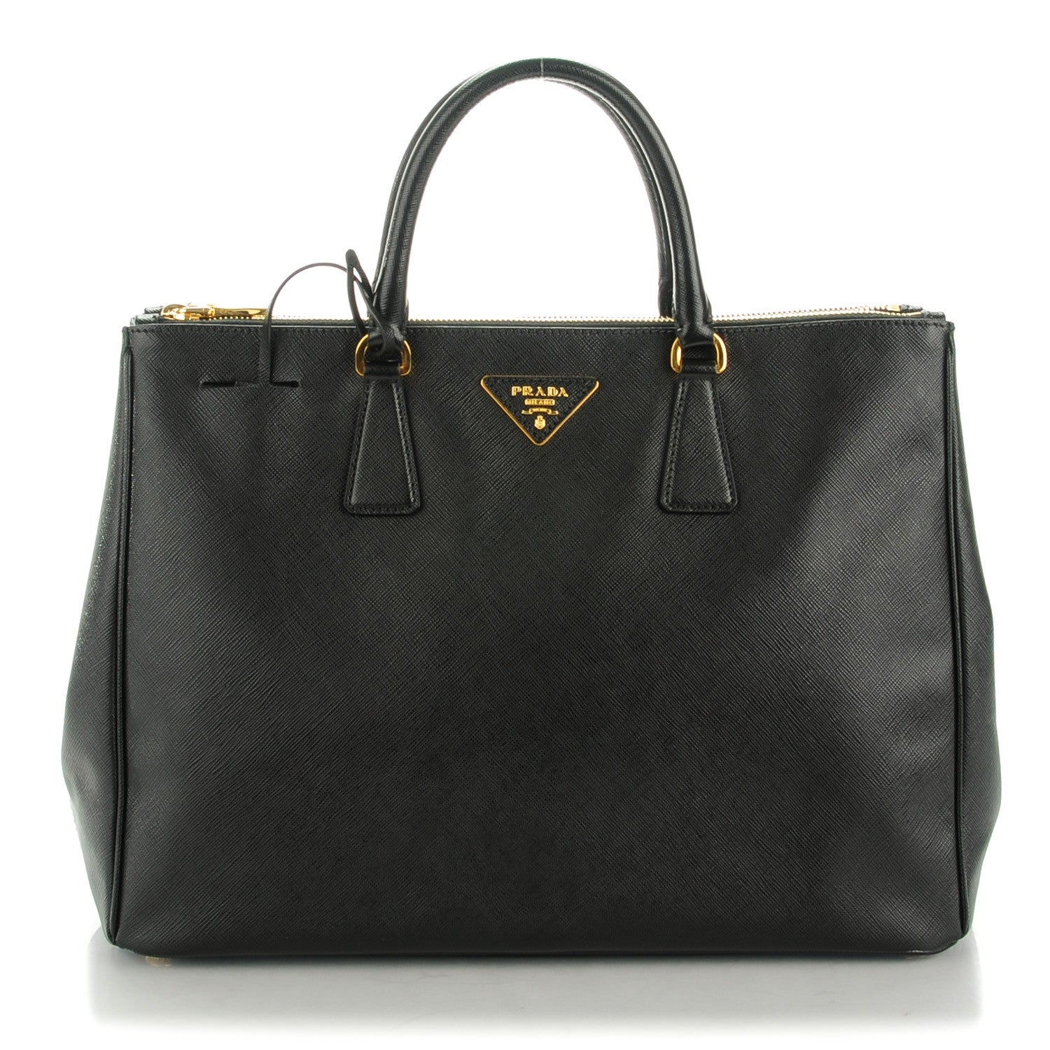 Prada Saffiano Large Galleria Double Zip Tote Black 1 of 9