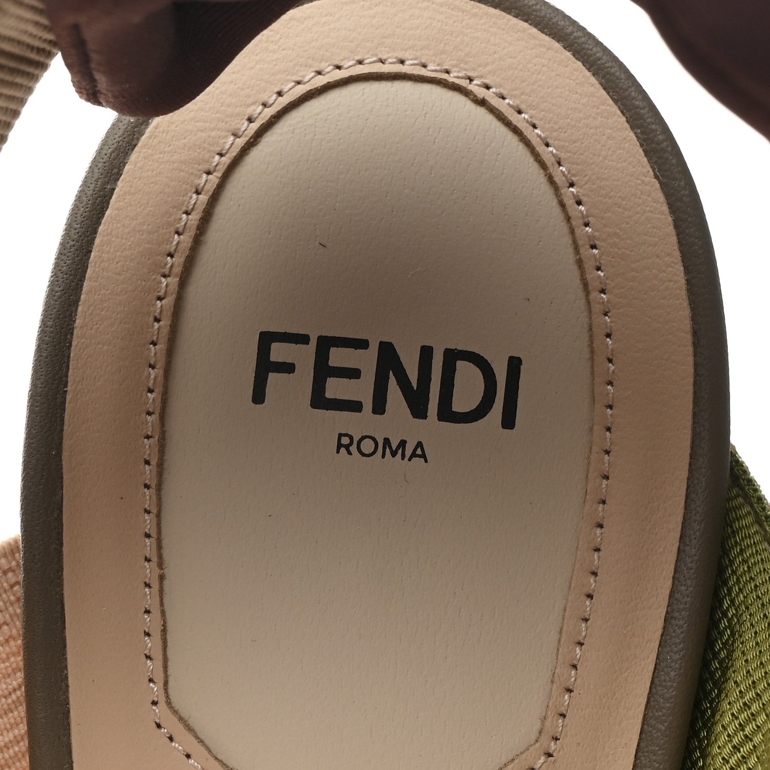 Fendi Mesh Vitello FF Colibri 100mm Slingback Pumps 39 Rose Multicoor 8 of 8