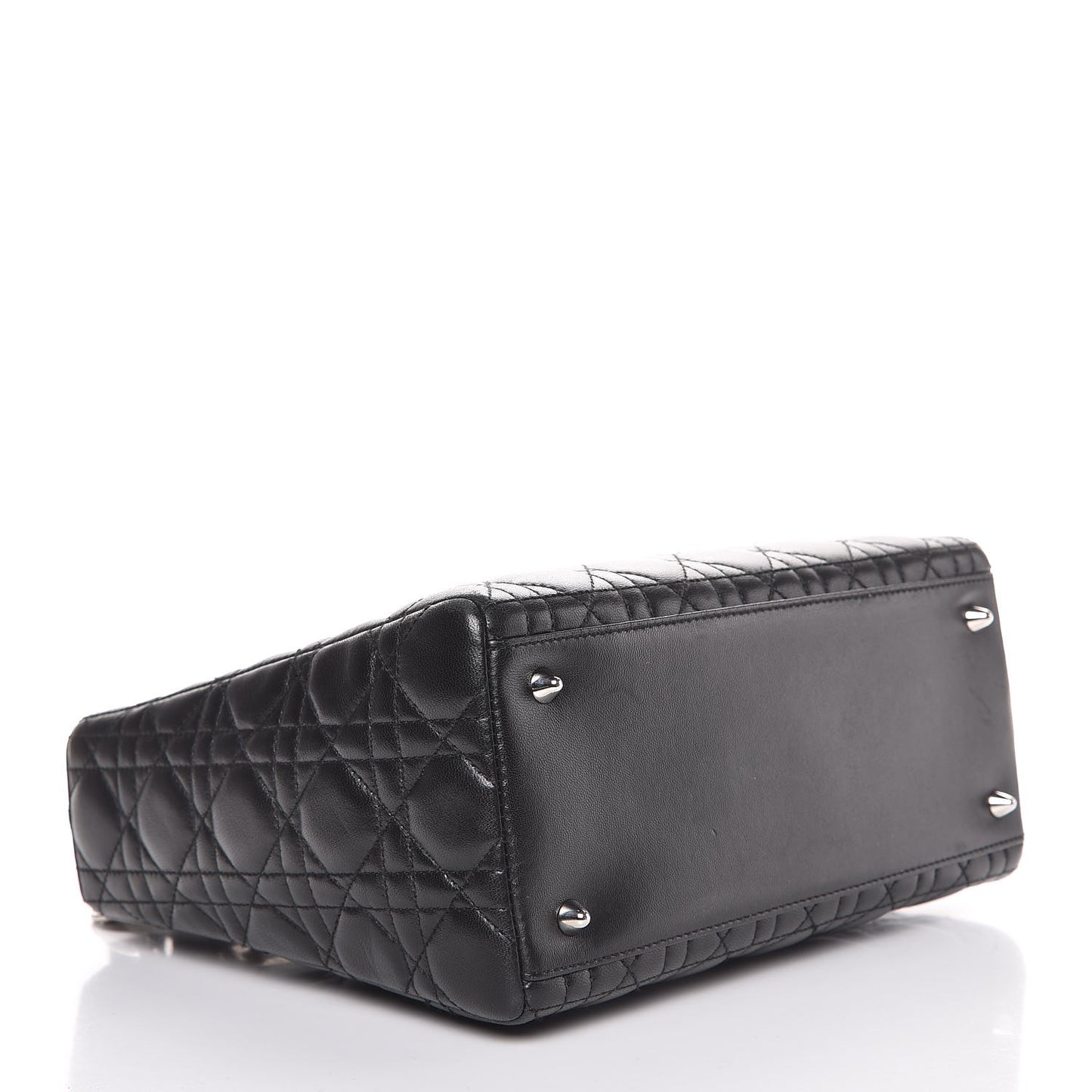 Lambskin Cannage Medium Lady Dior Black