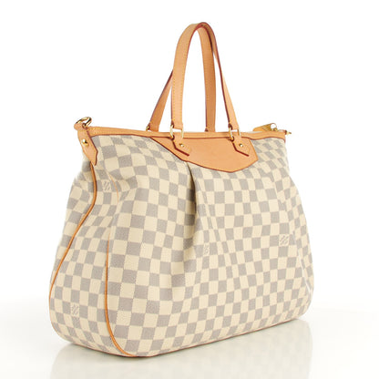 Louis Vuitton Damier Azur Siracusa GM 3 of 7