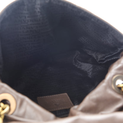 Lanvin Calfskin Quilted Medium Happy Shoulder Bag Brown Olive 5 of 9