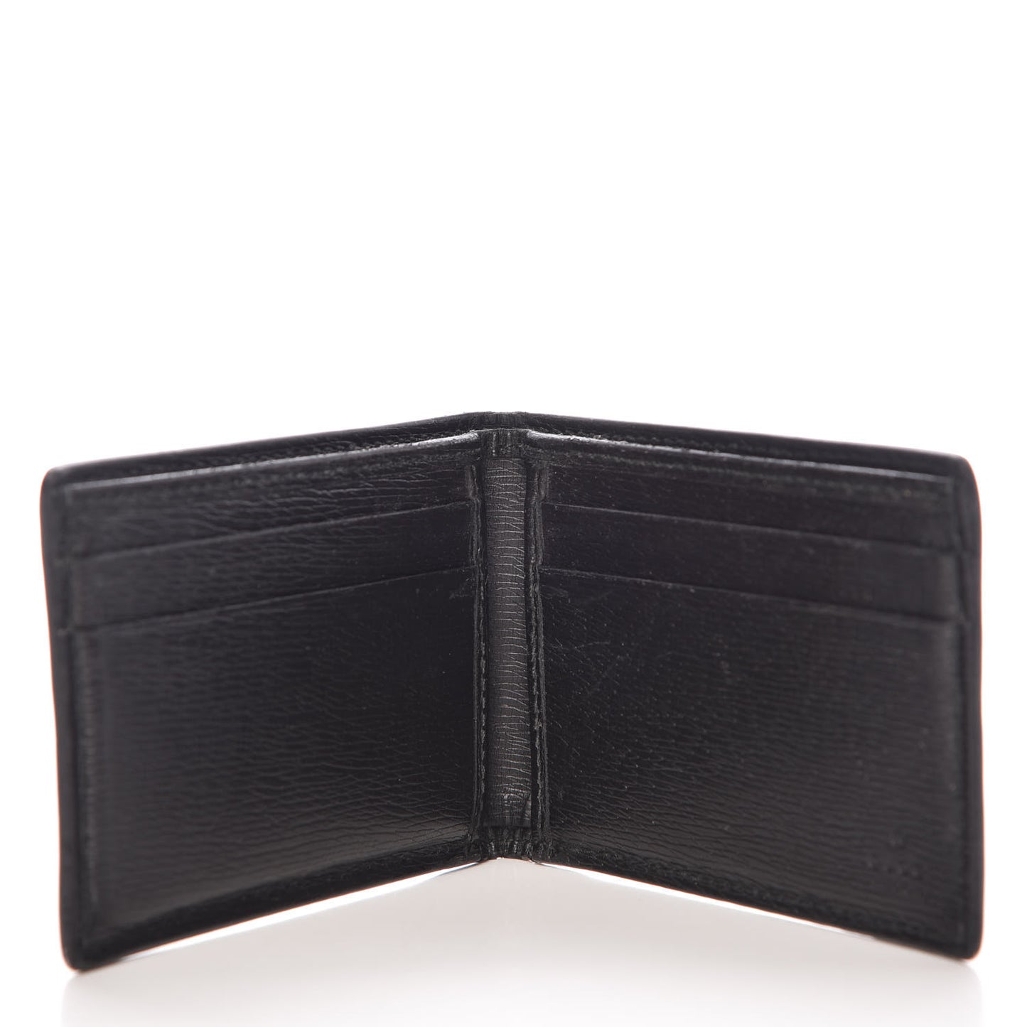 Calfskin Tiger Bi-Fold Wallet Black