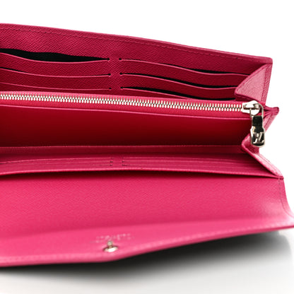 Louis Vuitton Epi Sarah Wallet NM Black Hot Pink 5 of 9
