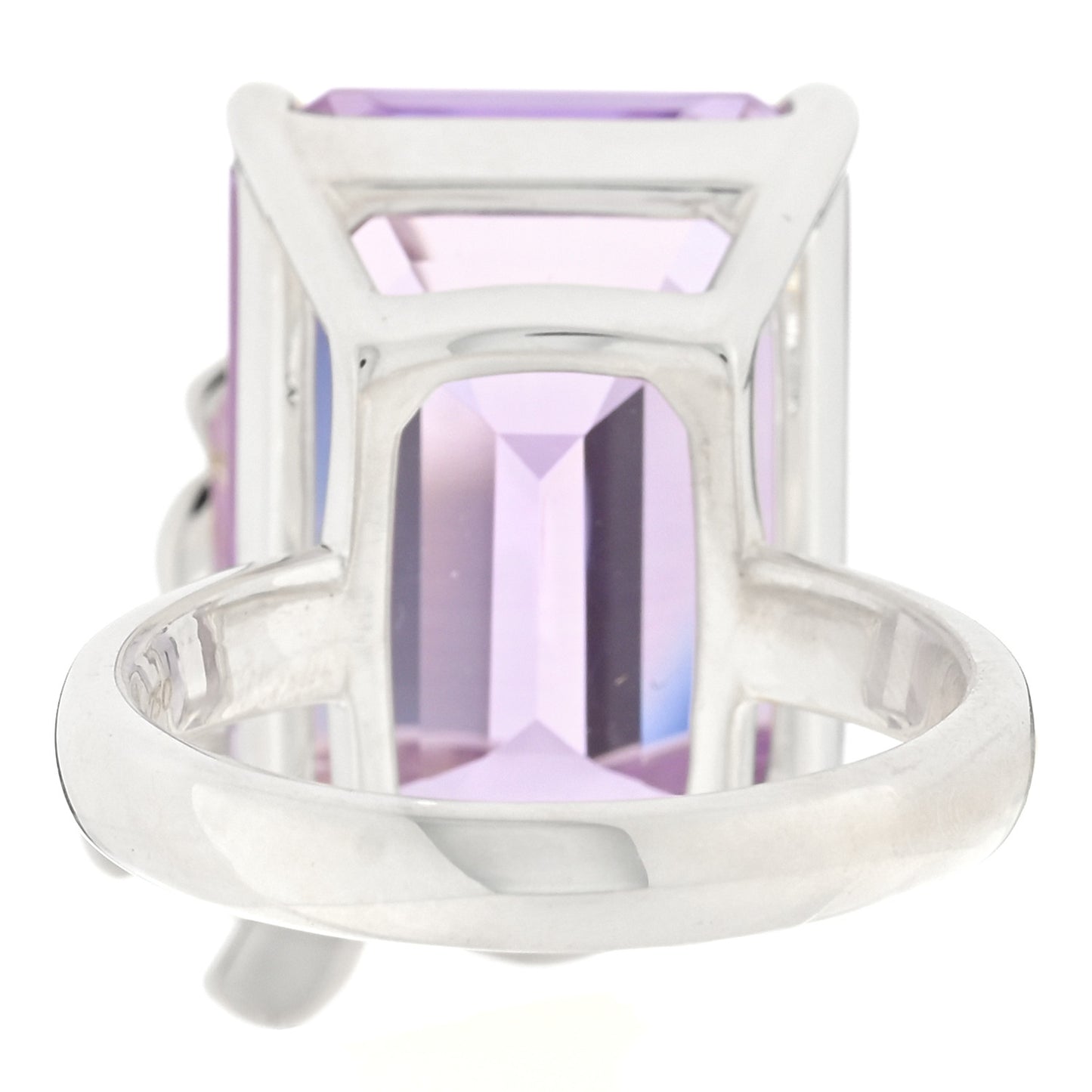 Sterling Silver 18K Rose Gold Amethyst Return to Tiffany Love Bugs Butterfly Ring 52 6