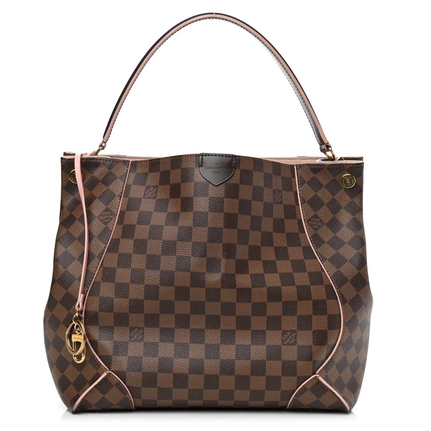Damier Ebene Caissa Hobo Rose Ballerine