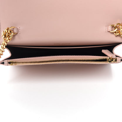 Saint Laurent Smooth Calfskin Classic Monogram Kate Tassel Chain Wallet Pale Pink 5 of 10