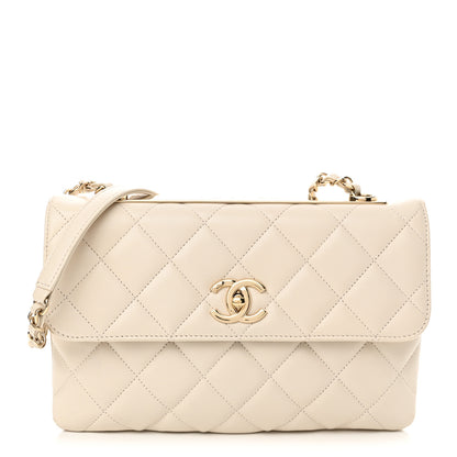 Chanel Lambskin Quilted Medium Trendy CC Flap White 1 of 12