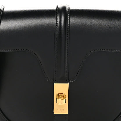 Celine Satinated Calfskin Medium Besace 16 Black 7 of 10