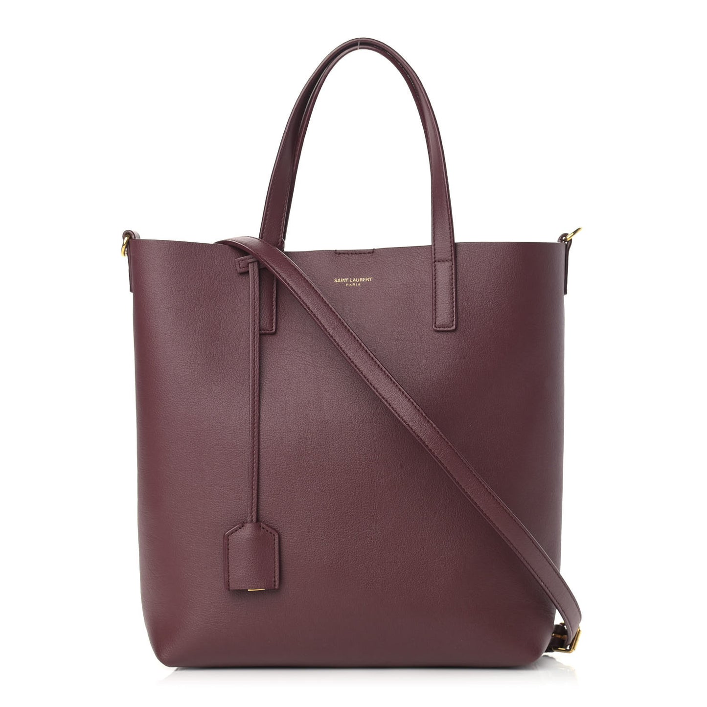Calfskin Toy Shopping Tote Dark Red