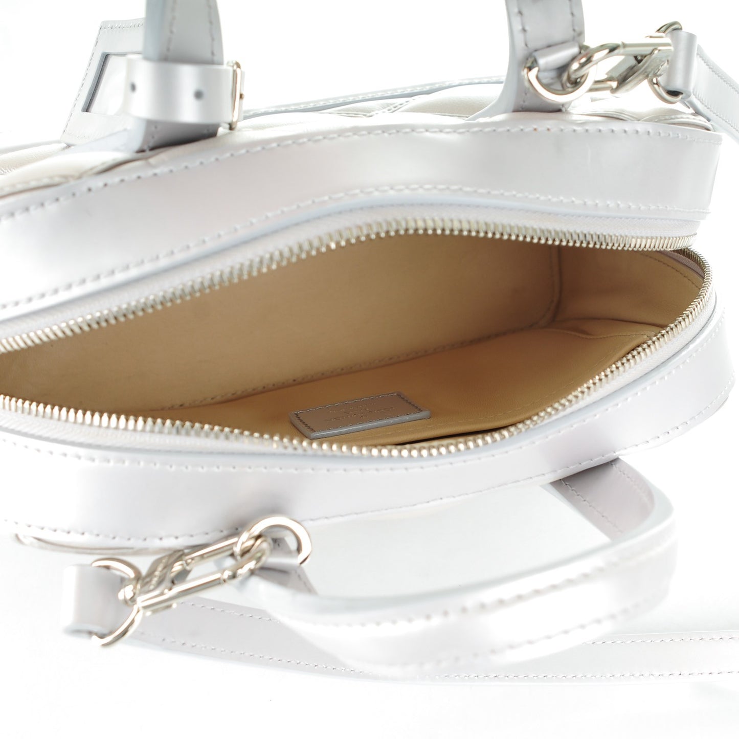 Lambskin Malletage Mini Dora Silver