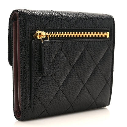 Chanel Caviar Quilted Compact Flap Wallet Black 3 of 9