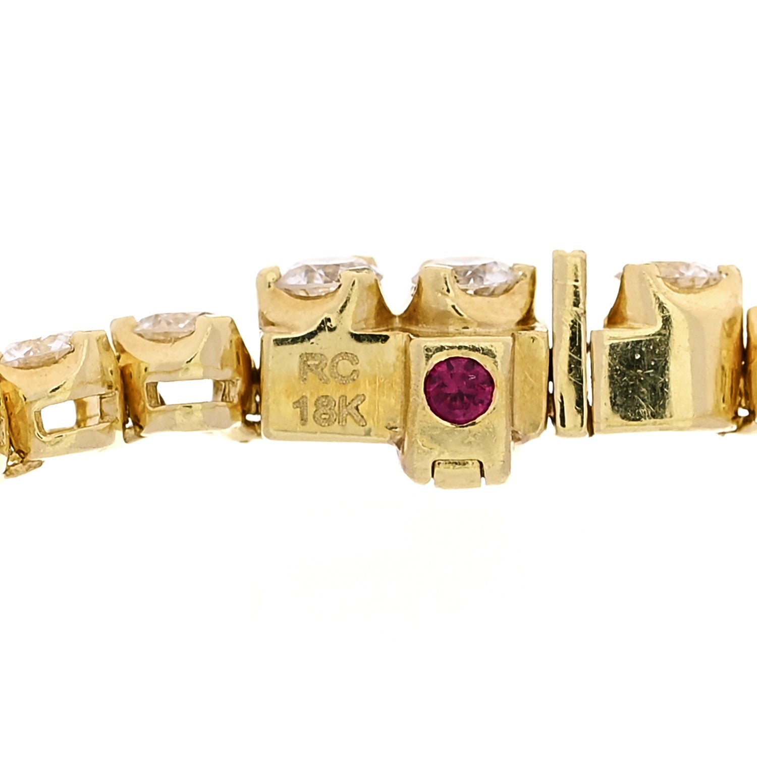 Roberto Coin 18K Yellow Gold Diamond 2.35ctw Tennis Bracelet 3 of 3