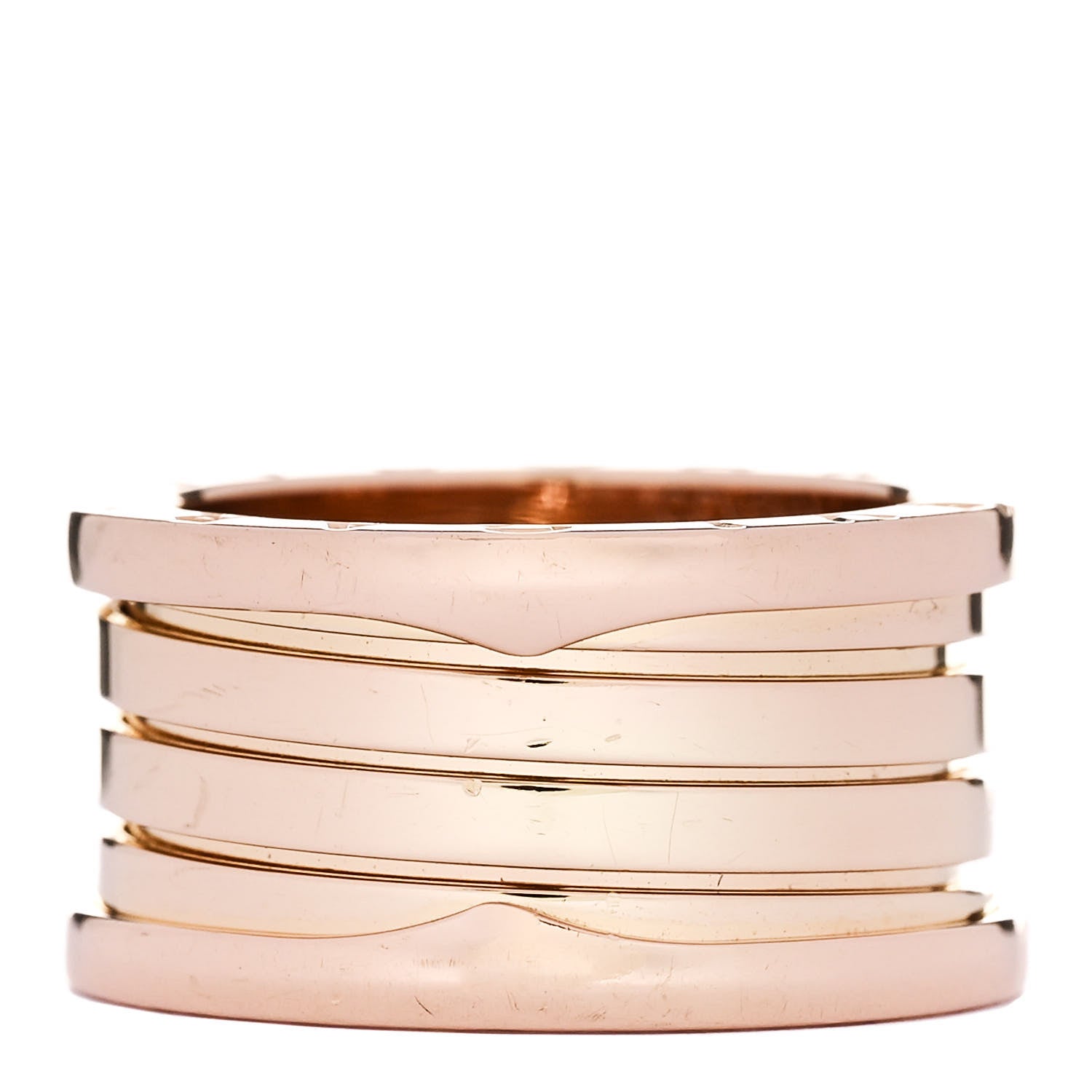 Bulgari 18K Rose Gold B.Zero1 Four-Band Ring 55 7.25 3 of 5
