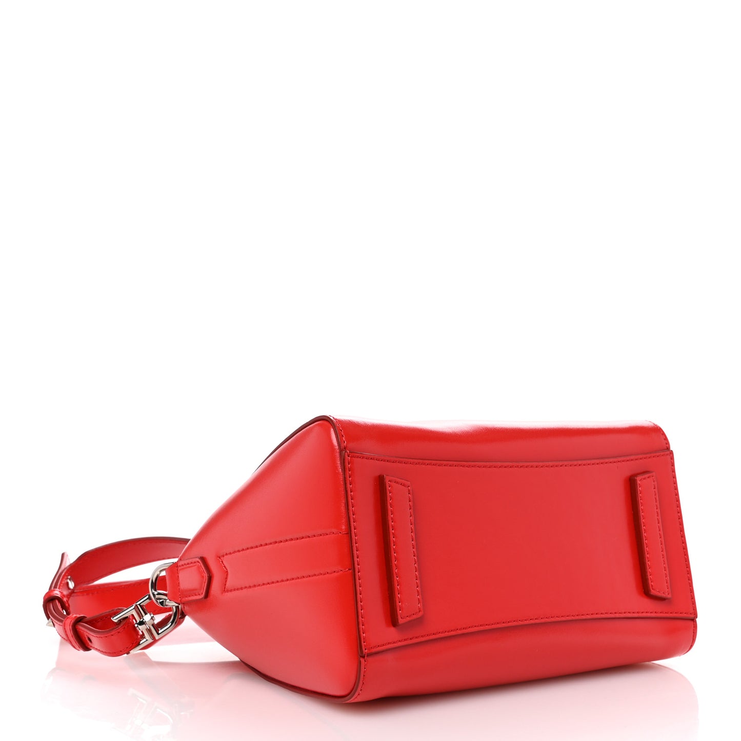 Shiny Lord Calfskin Mini Antigona Red