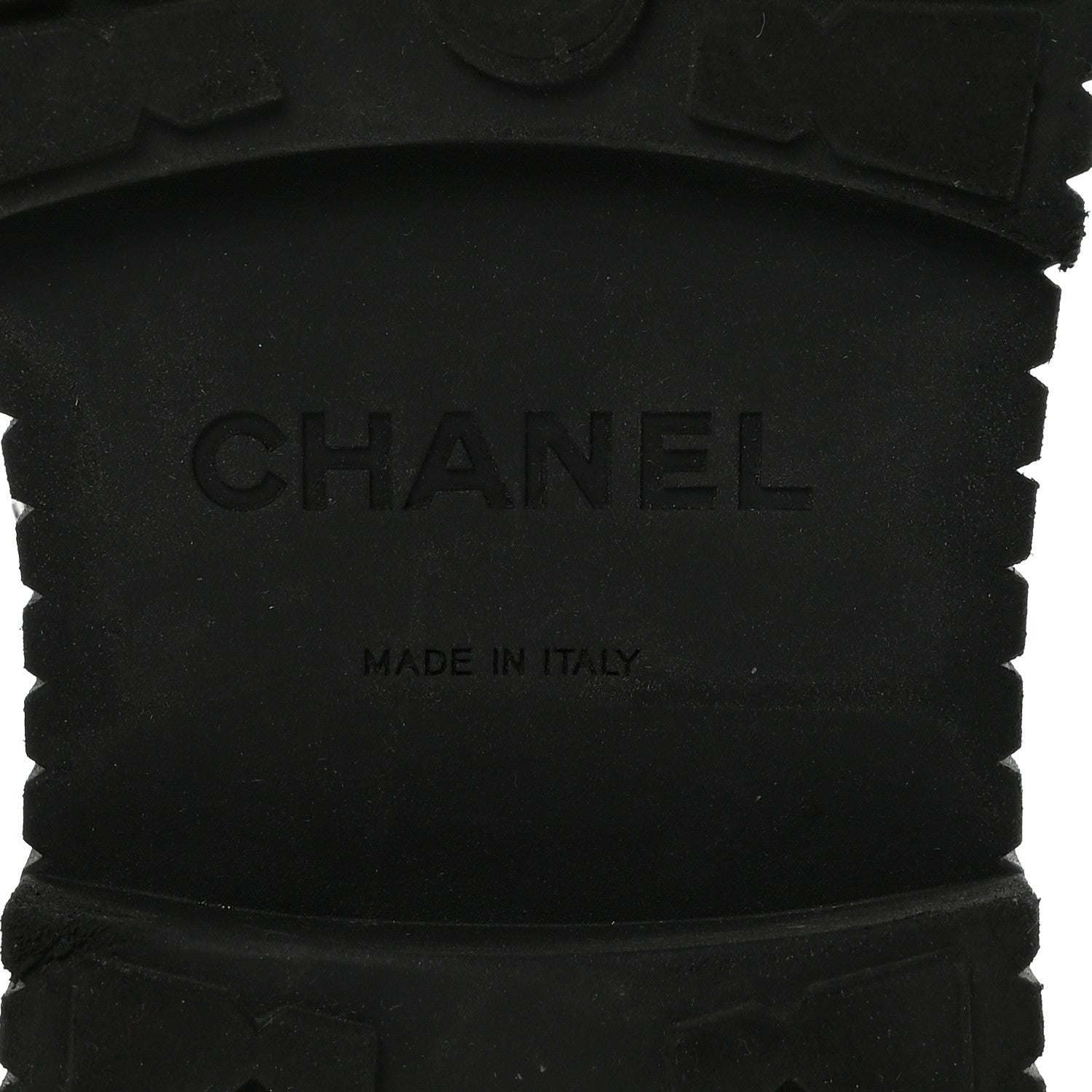 Chanel Calfskin Grosgrain Quilted Lace Up Boots 38.5 Black Grey 7 of 9