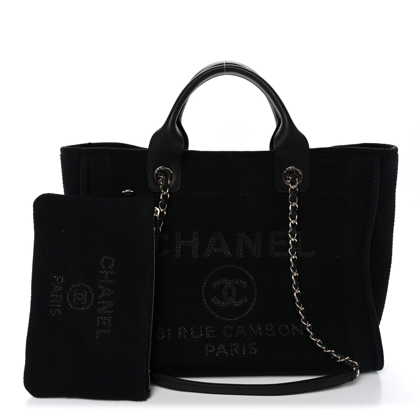 Mixed Fibers Small Deauville Tote Black
