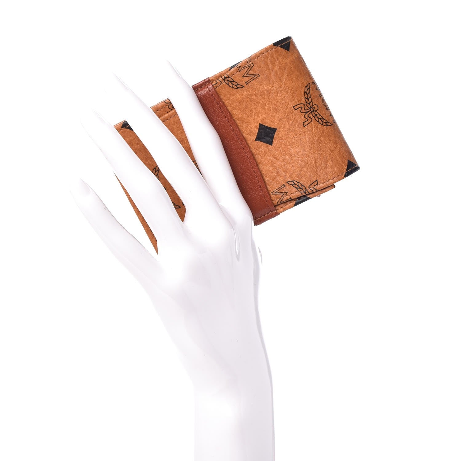 MCM Visetos Cigarette Case Cognac 2 of 8