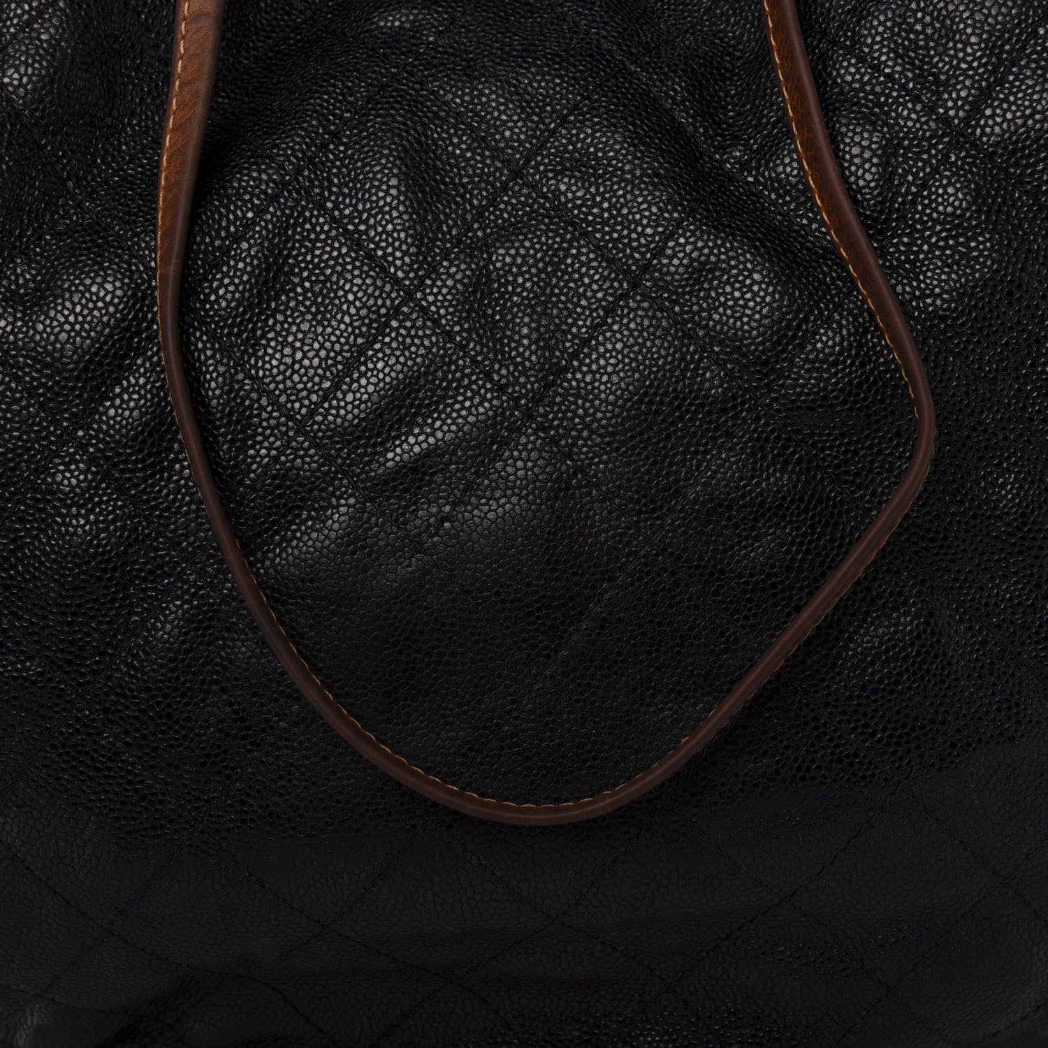 Chanel Crumpled Grained Calfskin Drawstring Tote Black 13 of 14
