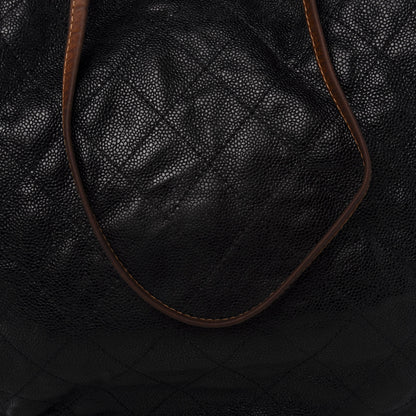 Chanel Crumpled Grained Calfskin Drawstring Tote Black 13 of 14