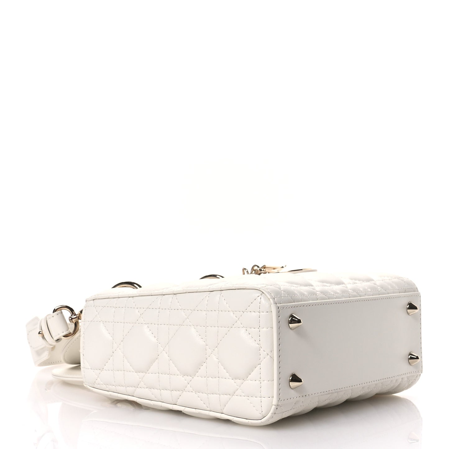 Lambskin Cannage Small My ABCDior Lady Dior Latte