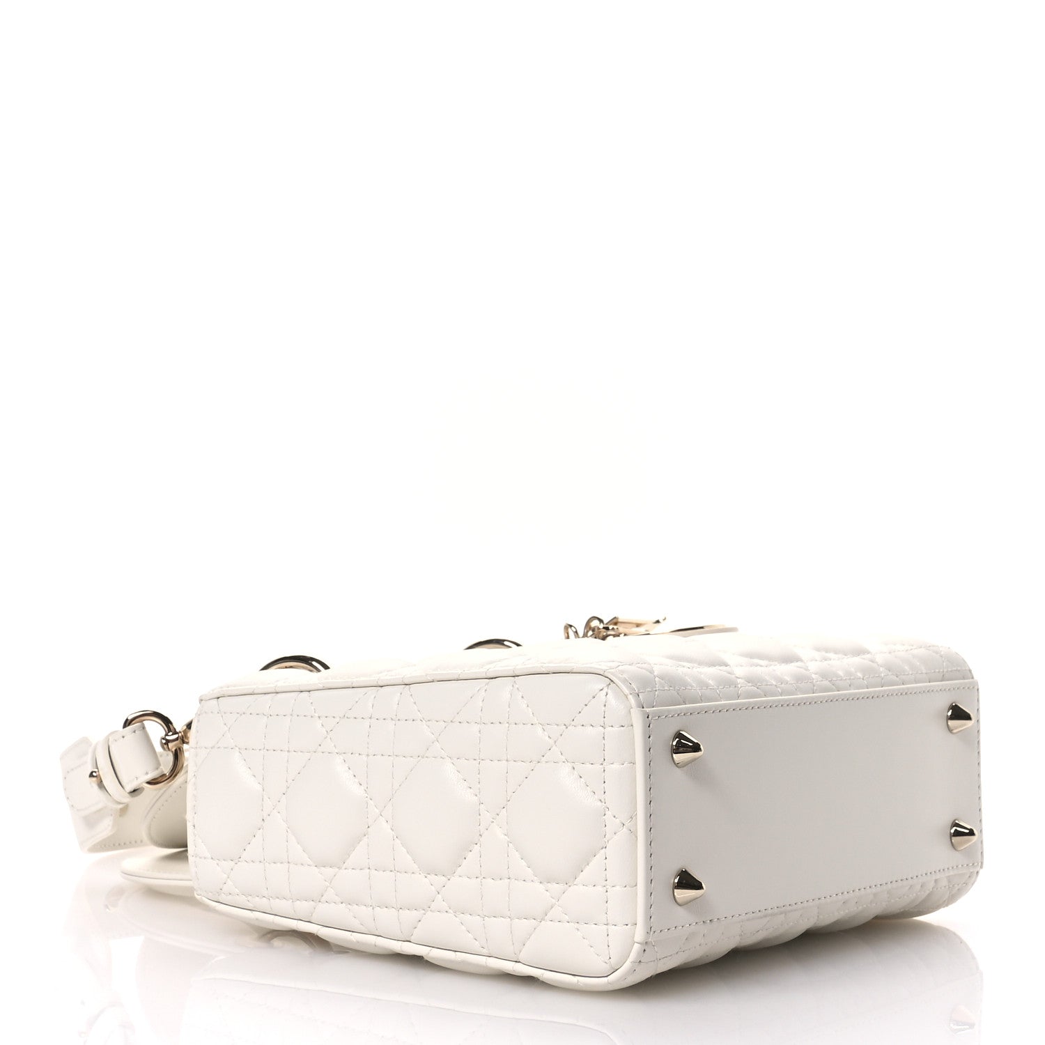 Christian Dior Lambskin Cannage Small My ABCDior Lady Dior Latte 4 of 10