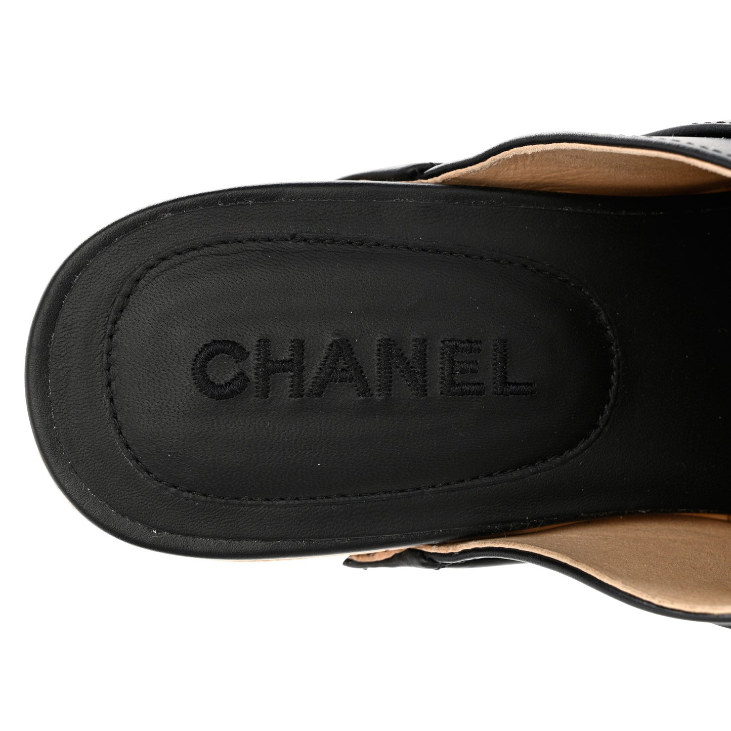 Calfskin CC Turn Lock Clogs 41 Black