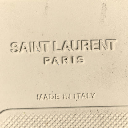 Saint Laurent Calfskin Studded SL/08 Low Top Sneakers 37.5 White 8 of 14