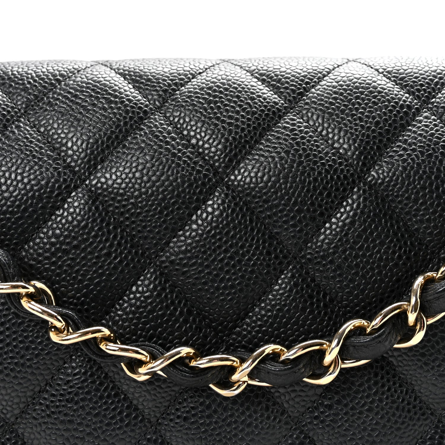 Chanel Caviar Quilted Jumbo Double Flap Black 8 of 10
