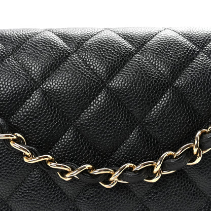 Chanel Caviar Quilted Jumbo Double Flap Black 8 of 10