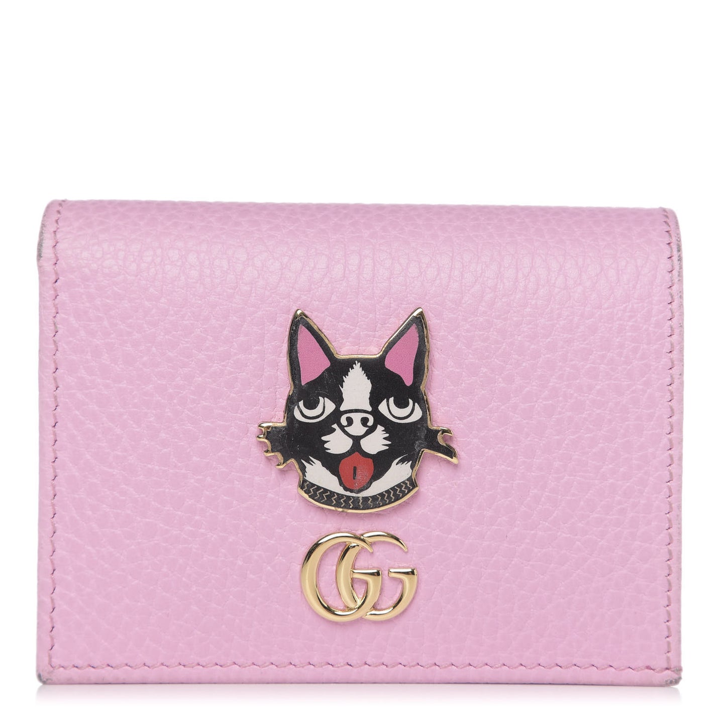 Dollar Calfskin Bosco Card Case Wallet Malva