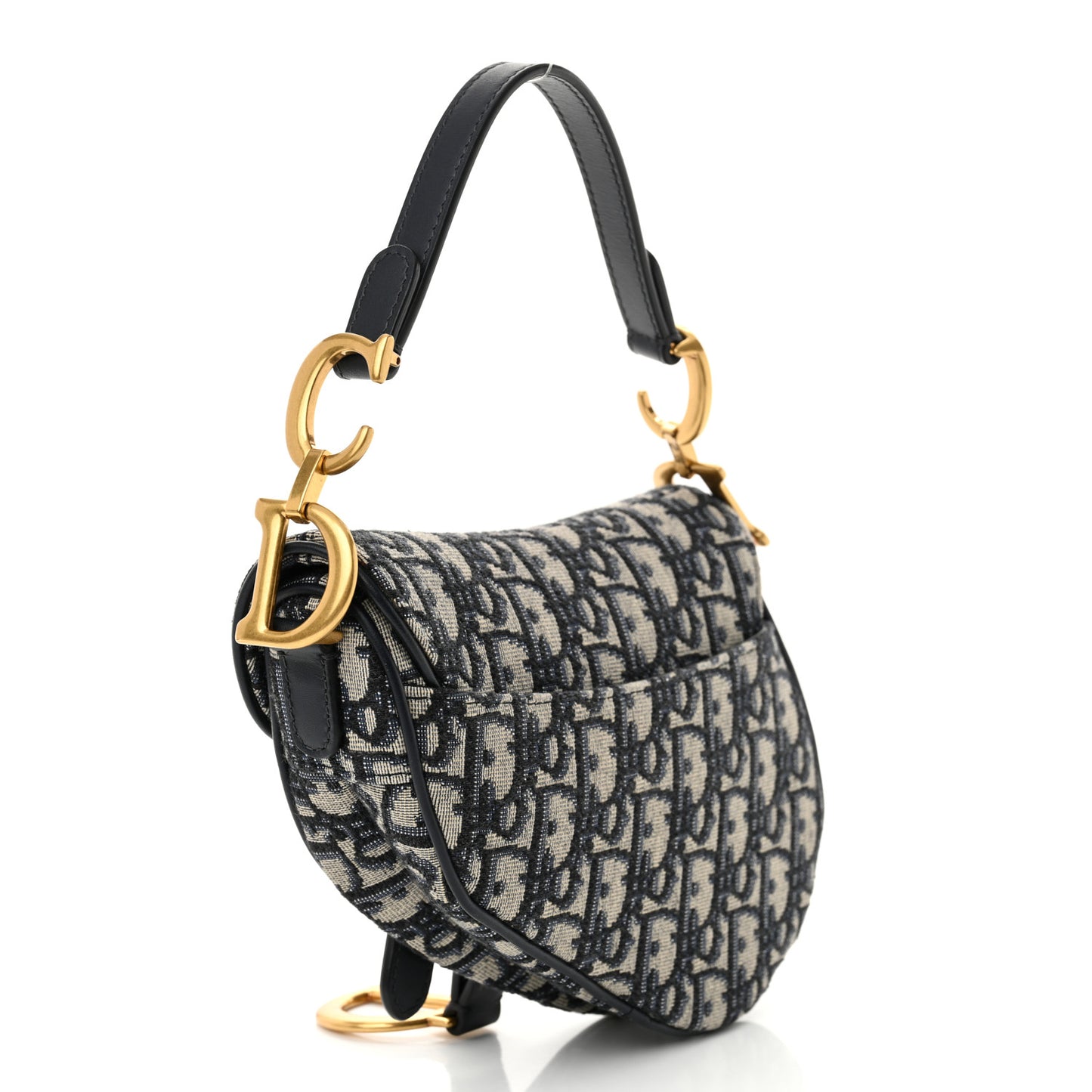 Oblique Mini Saddle Bag Blue