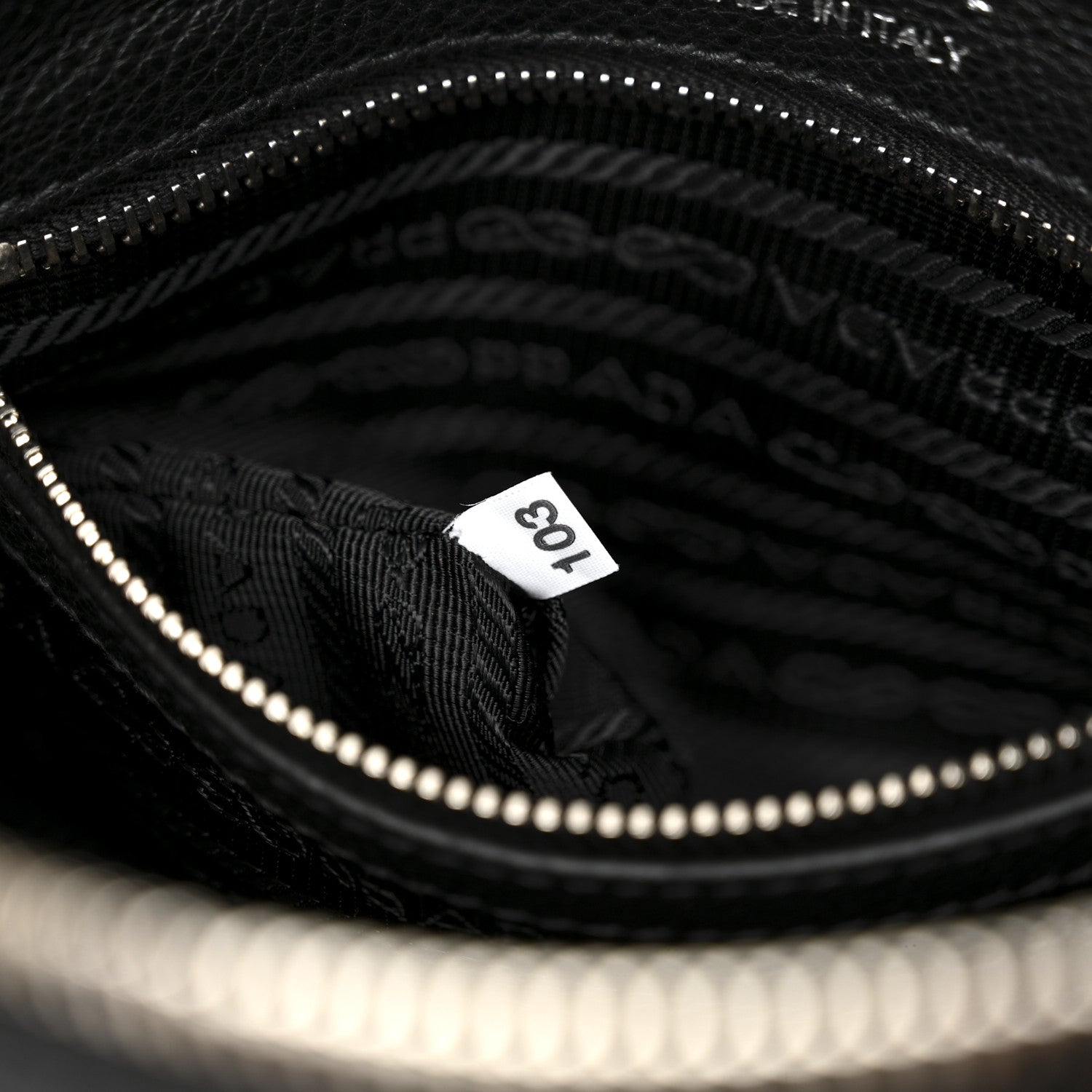 Prada Vitello Daino Camera Crossbody Black 7 of 10