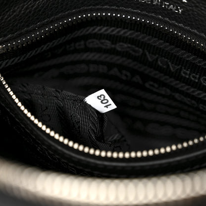 Prada Vitello Daino Camera Crossbody Black 7 of 10