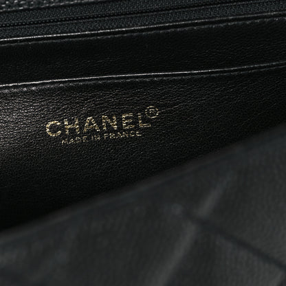 Chanel Caviar Quilted Jumbo Kelly Flap Black 6 of 11