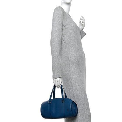 Louis Vuitton Epi Soufflot Cyan 2 of 9