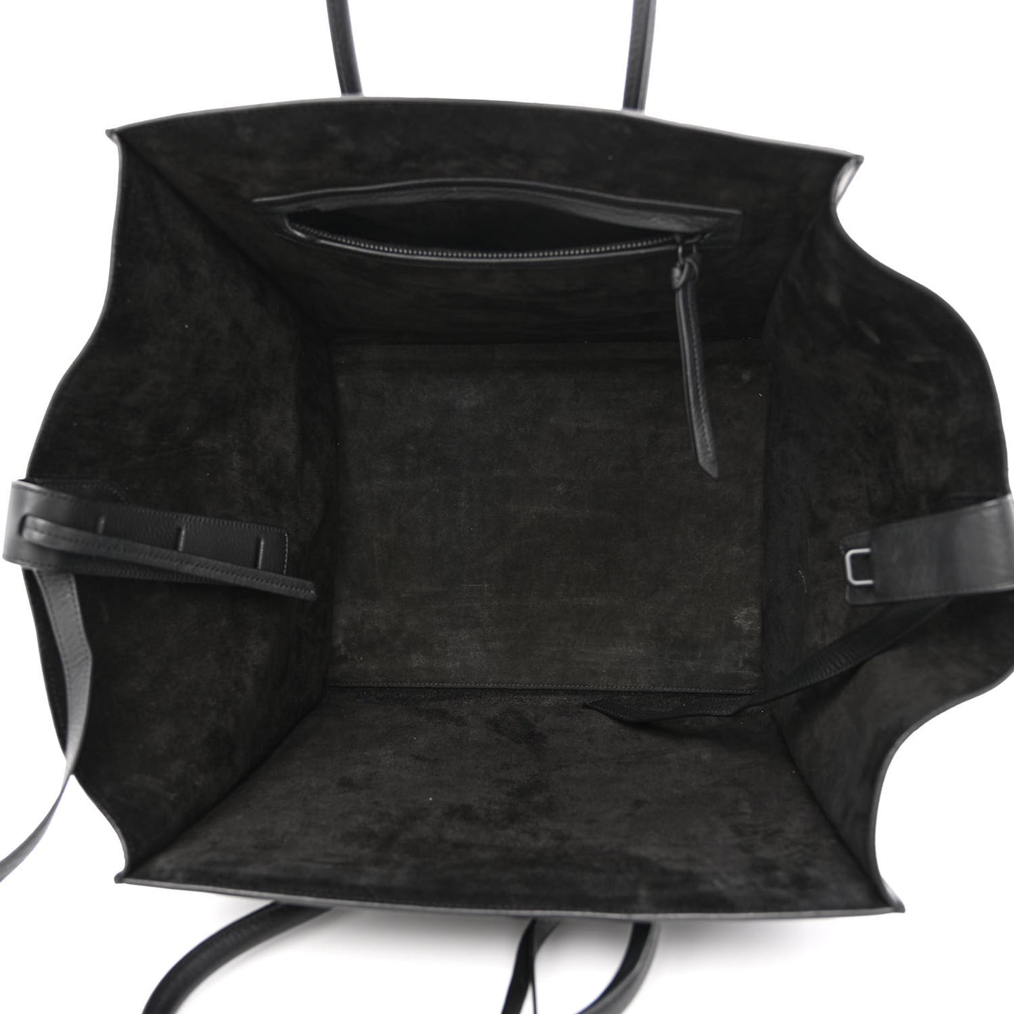 Grained Calfskin Medium Phantom Luggage Black