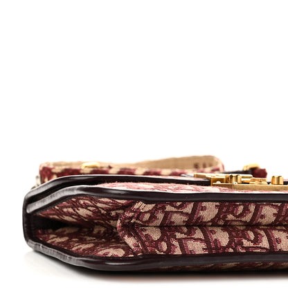 Christian Dior Oblique Dioraddict Flap Bag Burgundy 8 of 9