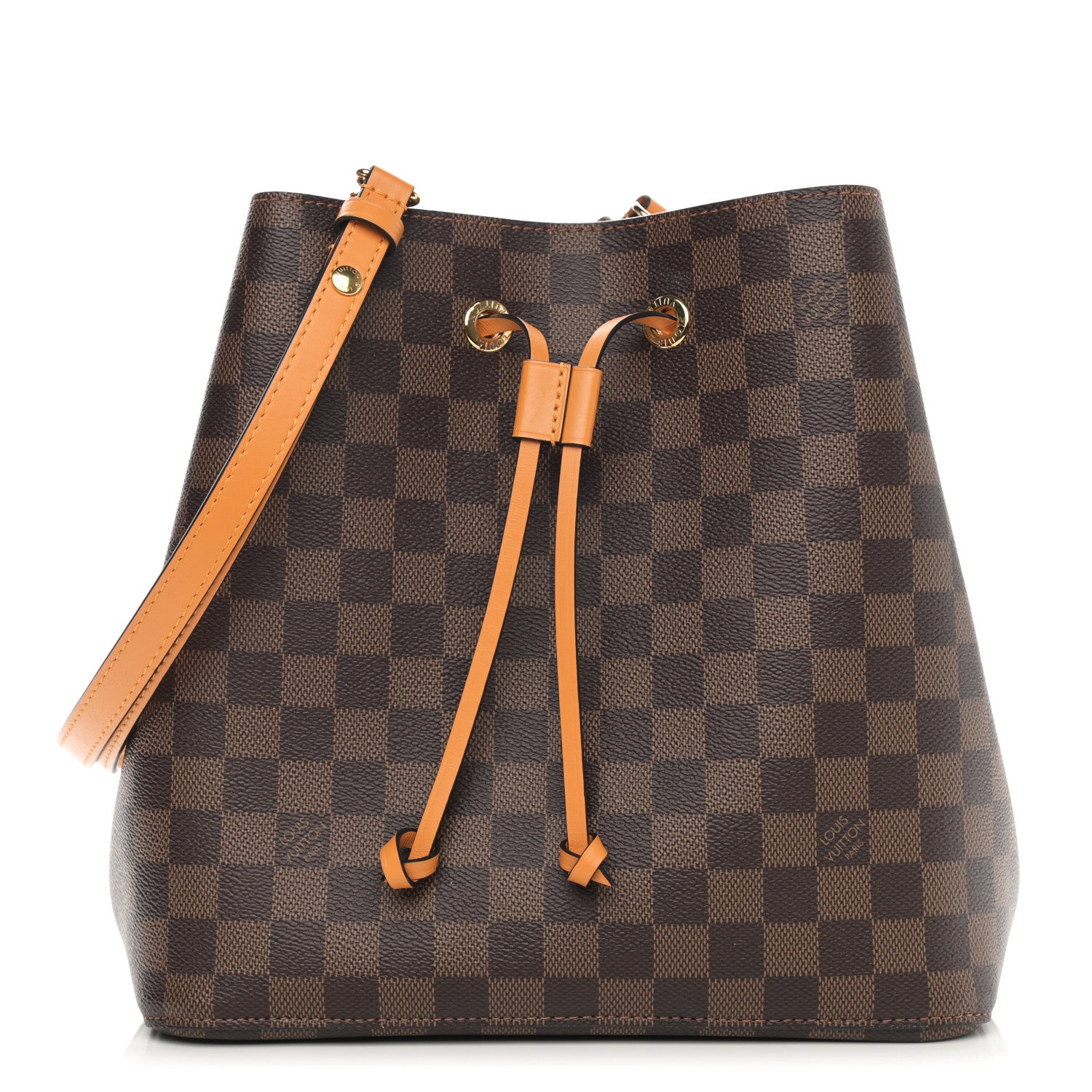 Louis Vuitton Damier Ebene Neonoe MM Safran 1 of 9