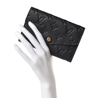 Louis Vuitton Empreinte Compact Curieuse Wallet Black 2 of 10