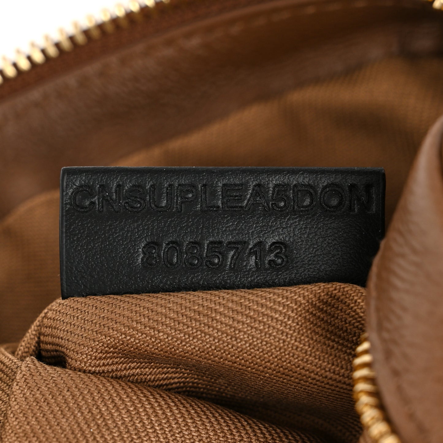 Calfskin House Check Small Camera Bag Earth