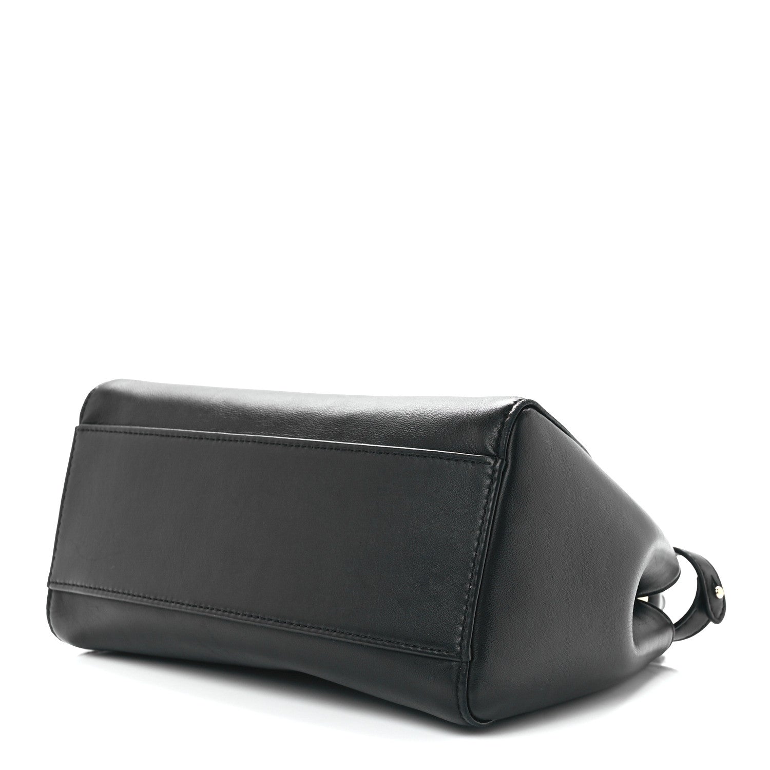 Fendi Nappa Stacked Bar Mini Peekaboo Iconic Satchel Black 10 of 12