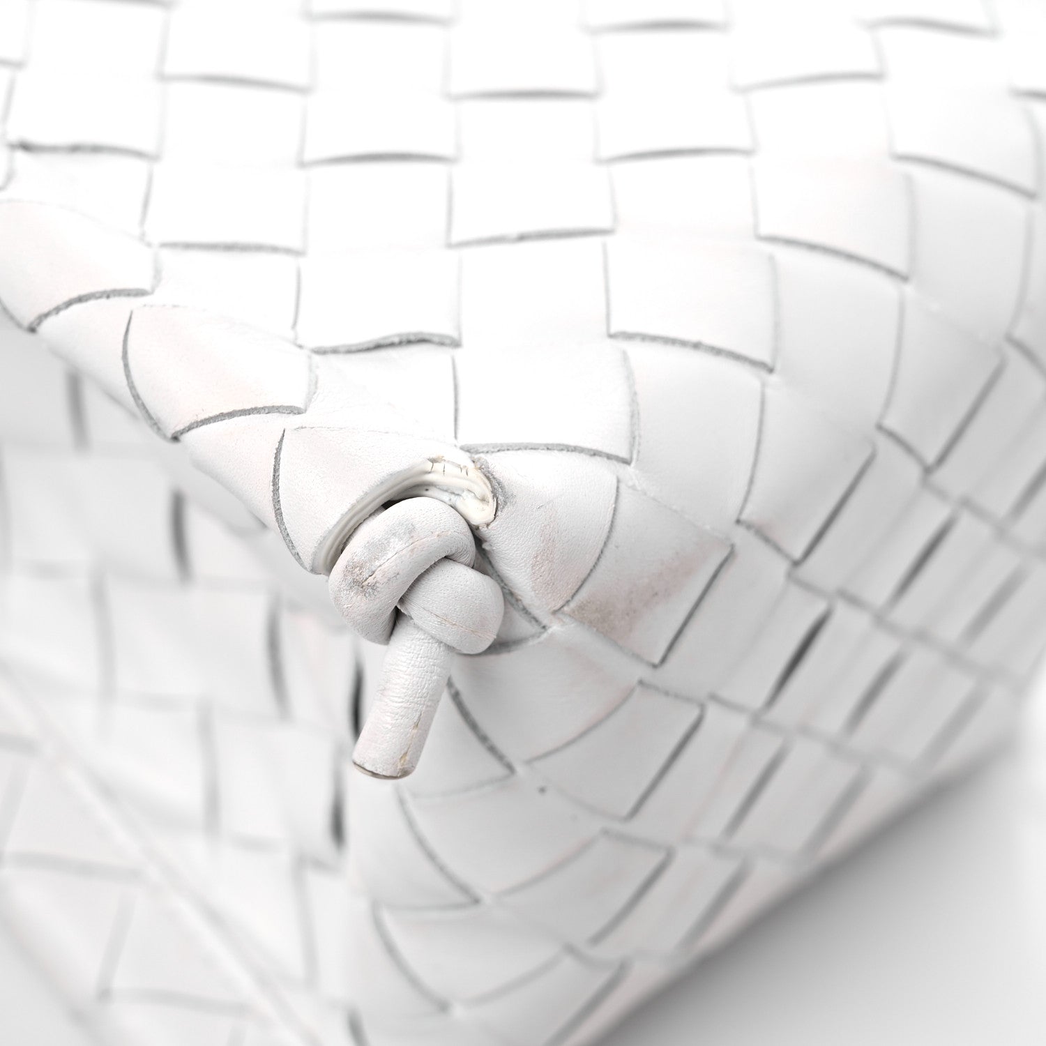 Bottega Veneta Nappa Intrecciato The Mini Knot Shoulder Bag Chalk 6 of 8