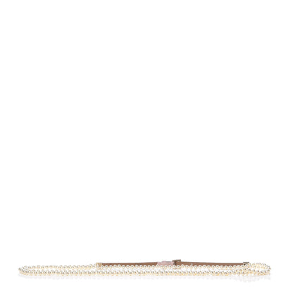 Chanel Pearl Lambskin CC Double Strand Belt 85 34 Pink 3 of 8