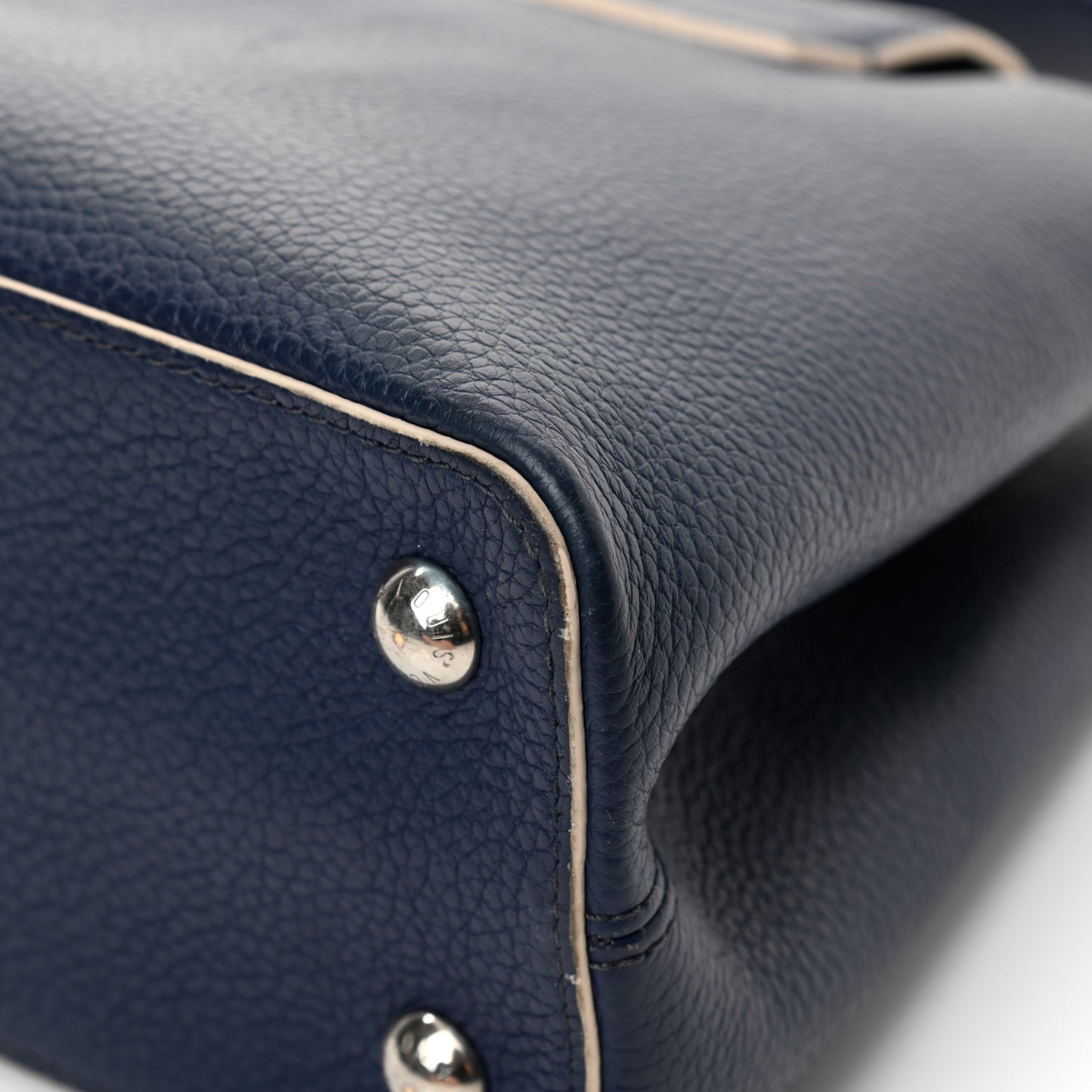 Taurillon Capucines PM Blue White